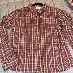 Old Navy Plaid Snap Front Shirt